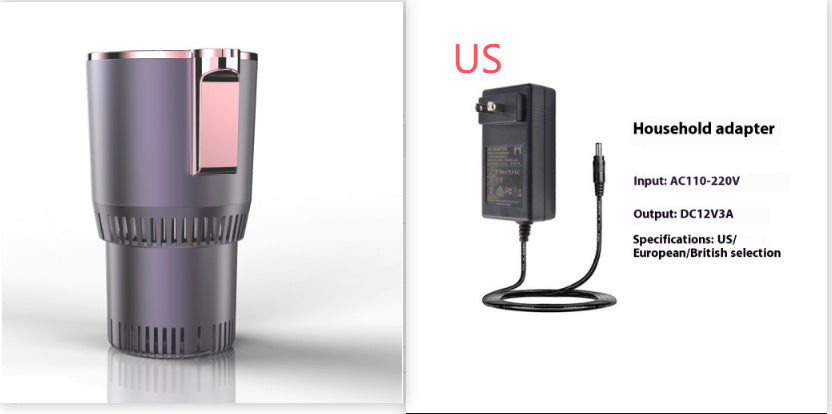 2-In-1 Car Heating/Cooling Cup Holder With Digital Temperature Display