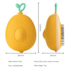 Avocado Shaped Cat/Dog Brush: Self-Cleaning Hair Grooming