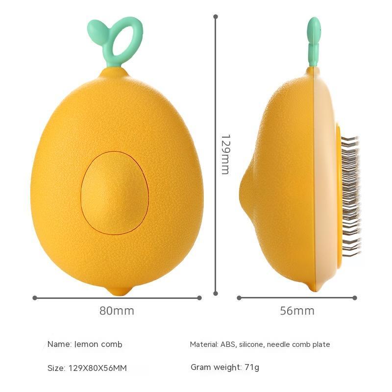 Avocado Shaped Cat/Dog Brush: Self-Cleaning Hair Grooming