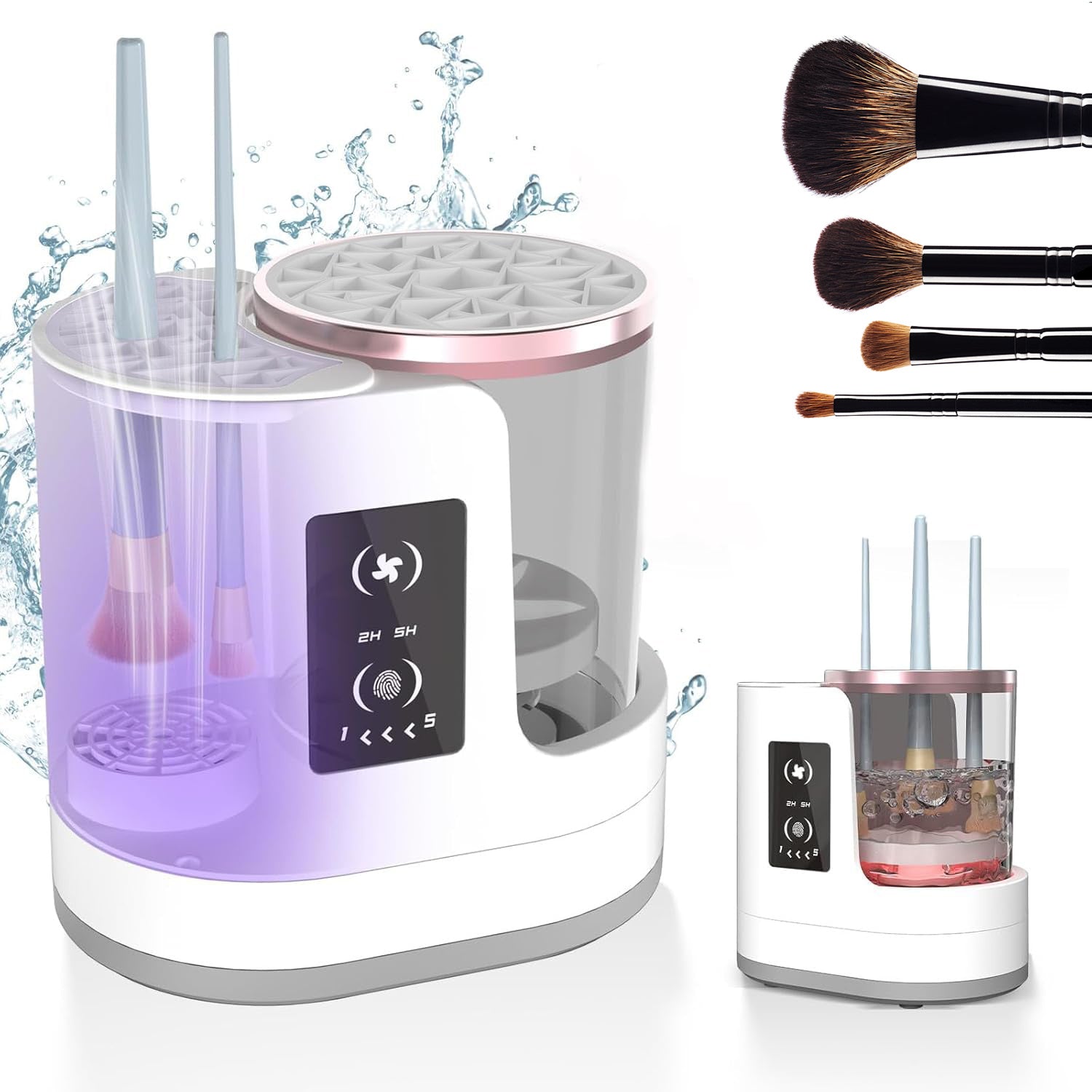 Electric Makeup Brush Cleaner & Dryer – Deep Clean in Seconds