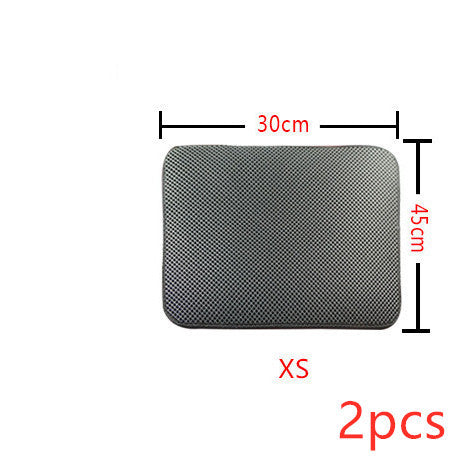 Double Layer Waterproof Litter Trapping Mat for Pets