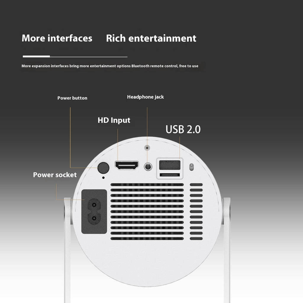 Portable Projector For Home Use 180 Degrees Projection