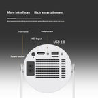 Portable Projector For Home Use 180 Degrees Projection