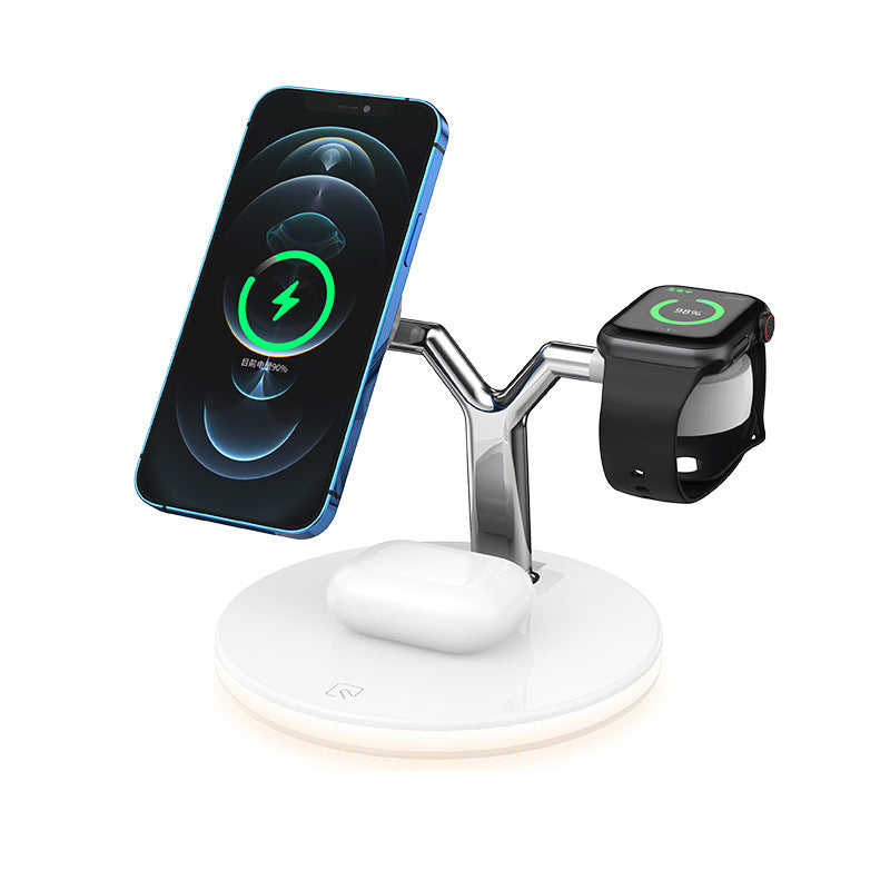 3-In-1 Magnetic Wireless Charger 15W Fast Charging Station For Magsafe Chargers