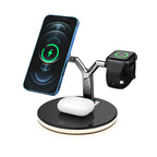 3-In-1 Magnetic Wireless Charger 15W Fast Charging Station For Magsafe Chargers