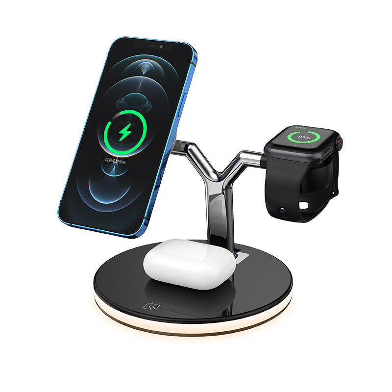 3-In-1 Magnetic Wireless Charger 15W Fast Charging Station For Magsafe Chargers