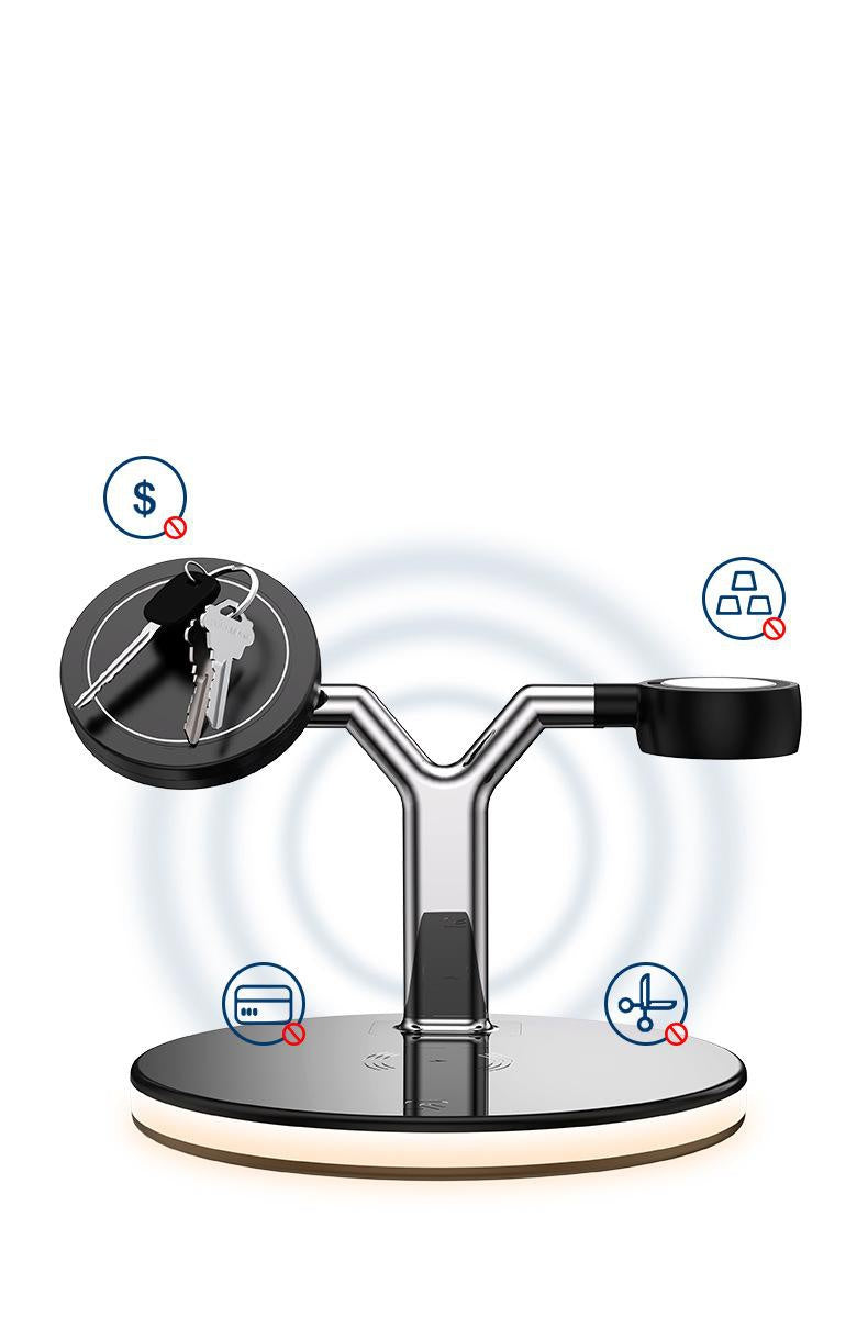 3-In-1 Magnetic Wireless Charger 15W Fast Charging Station For Magsafe Chargers