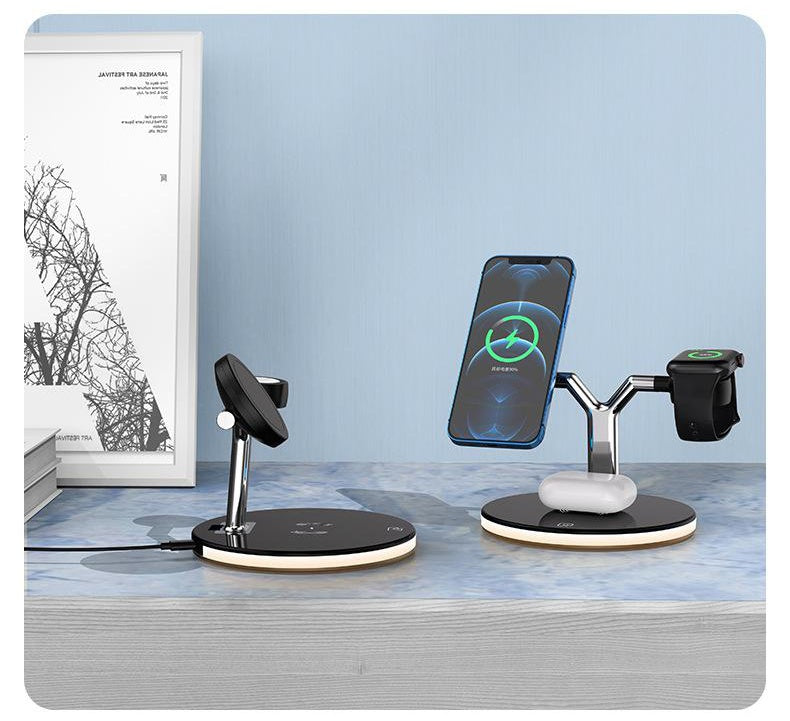 3-In-1 Magnetic Wireless Charger 15W Fast Charging Station For Magsafe Chargers