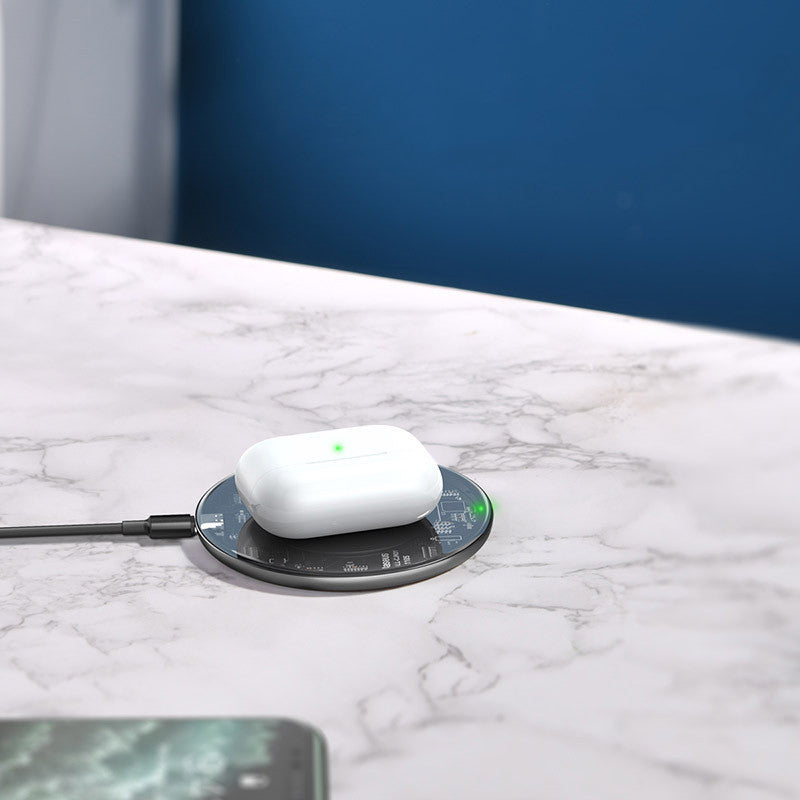Transparent Wireless Charger Desktop Mobile Phone Fast Charge