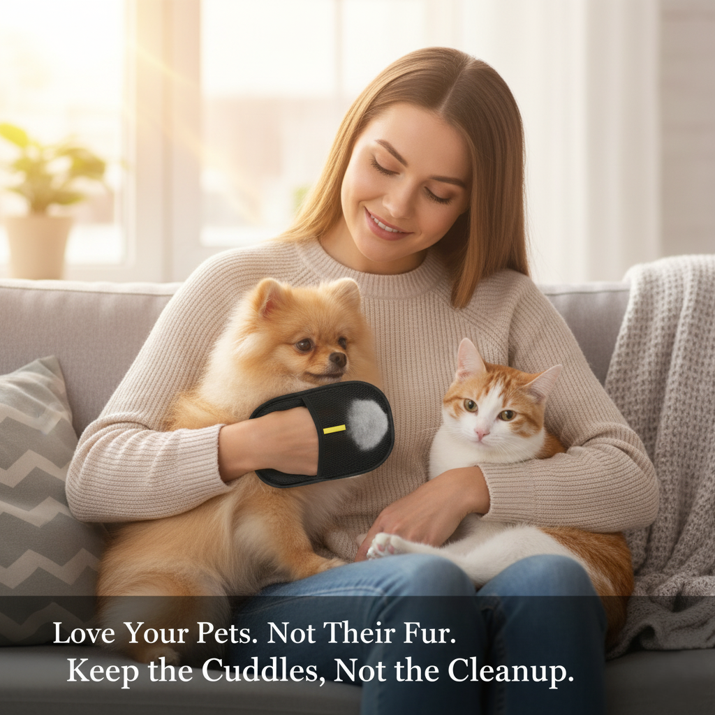 Pet Grooming Brush | De-shedding & Bathing Brush for Dog, Cat & Rabbit