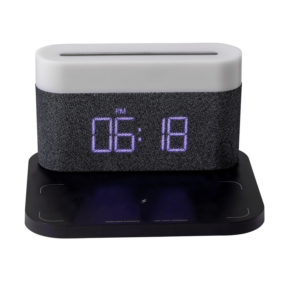 Four-in-one Table Lamp Clock & Wireless Phone Charger