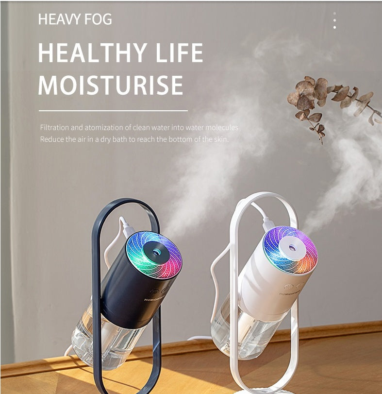 USB Air Humidifier For Home With Projection Night Lights