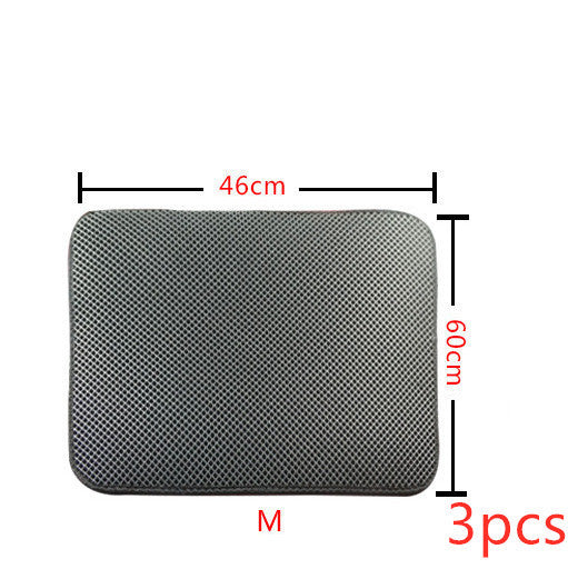 Double Layer Waterproof Litter Trapping Mat for Pets