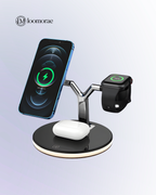 3-In-1 Magnetic Wireless Charger 15W Fast Charging Station For Magsafe Chargers