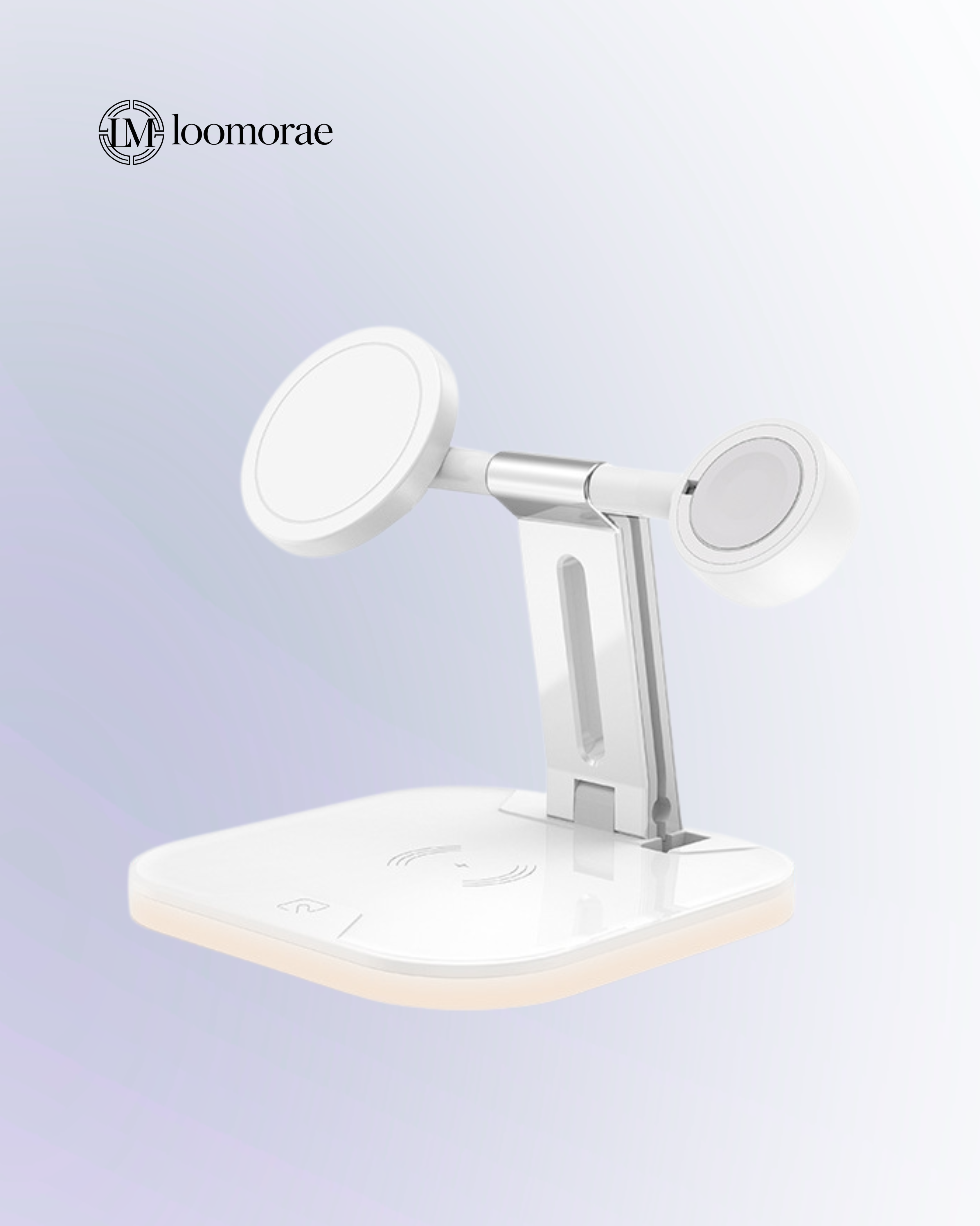 3-In-1 Magnetic Wireless Charger 15W Fast Charging Station For Magsafe Chargers