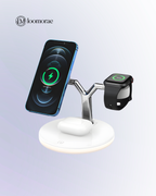 3-In-1 Magnetic Wireless Charger 15W Fast Charging Station For Magsafe Chargers