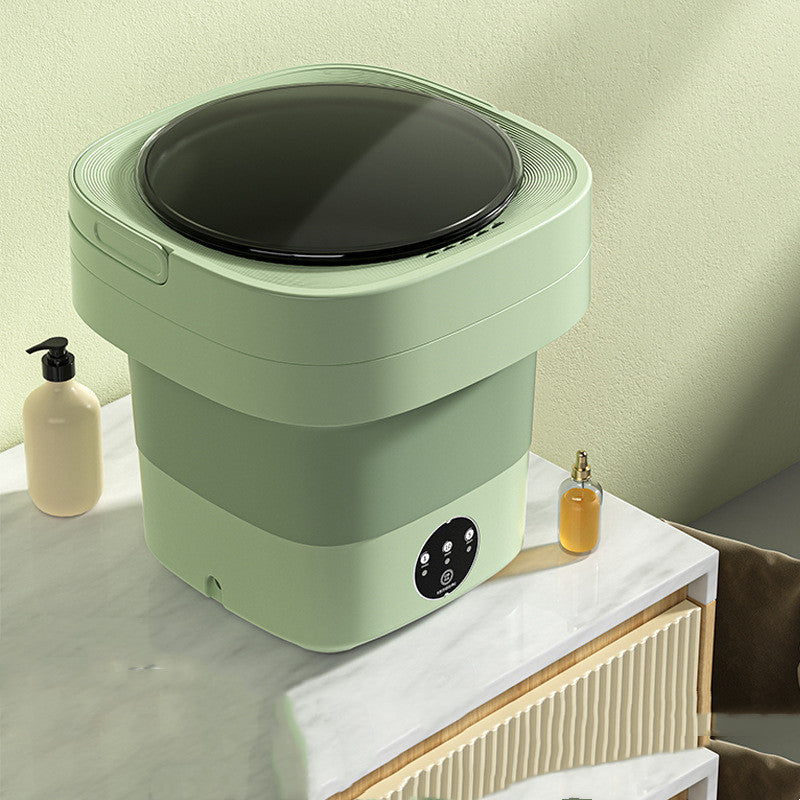 Portable Mini Foldable Washing Machine With Spinning Dry Gadgets