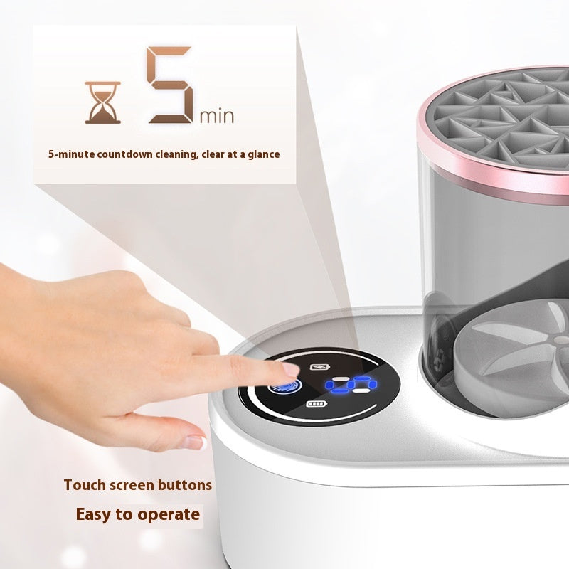 Electric Makeup Brush Cleaner & Dryer – Deep Clean in Seconds