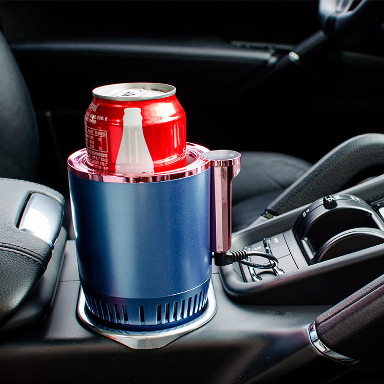 2-In-1 Car Heating/Cooling Cup Holder With Digital Temperature Display