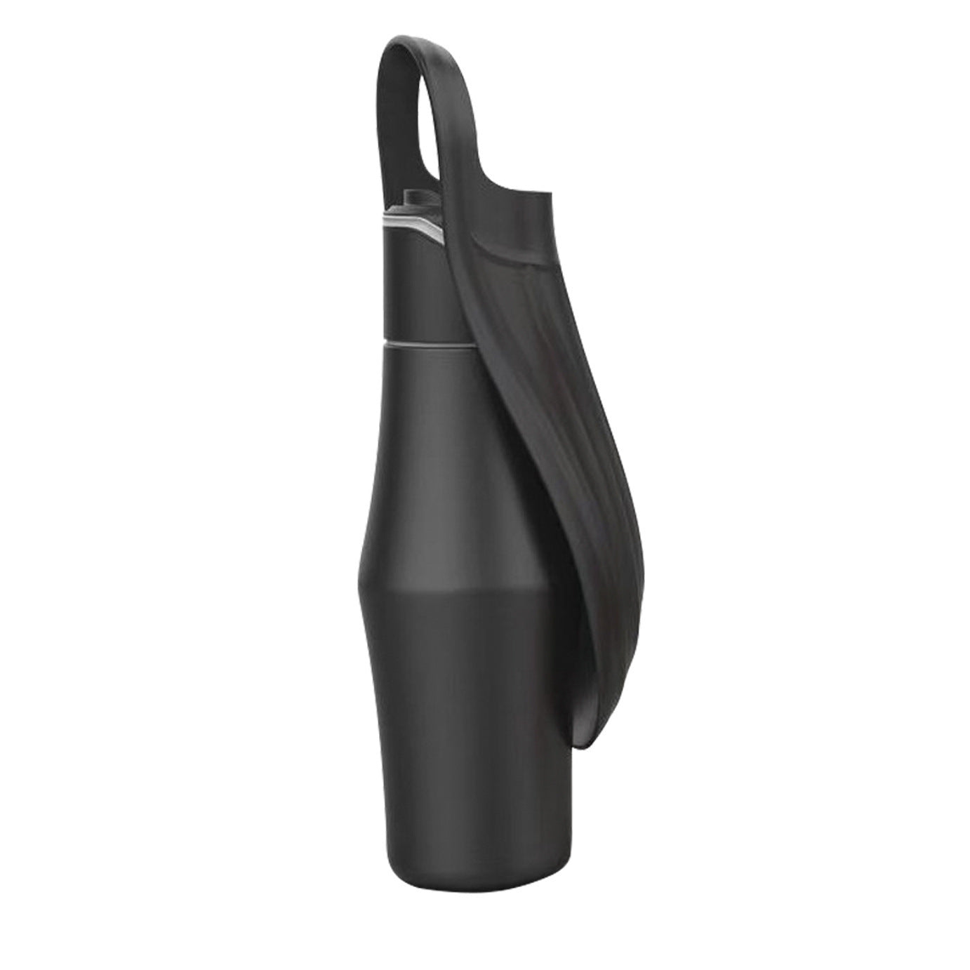 Pet Water Bottle with Soft Silicone Leaf Bowl for Outdoor!