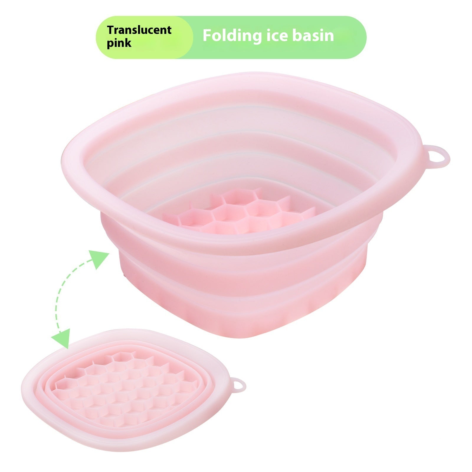 Silicone Folding Ice Tray Ice Facial Care Ice-bath Wash Basin