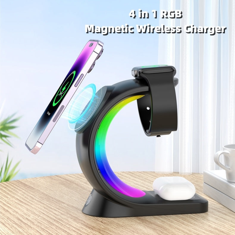 4-In-1 Magnetic Wireless Charger Fast Charging
