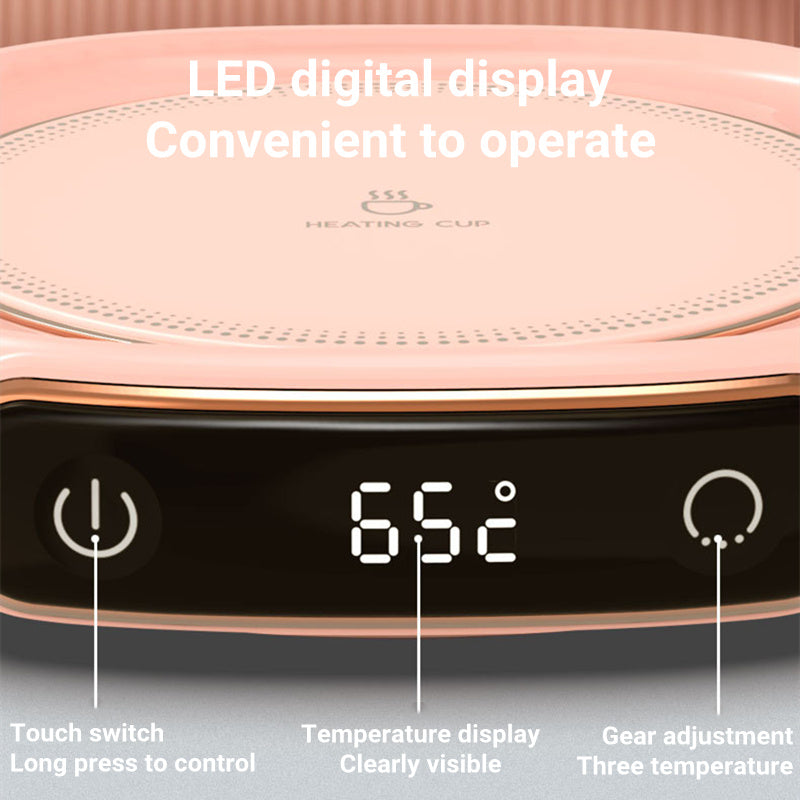 Smart Coffee Mug Warmer: Constant Temp Heating Coaster