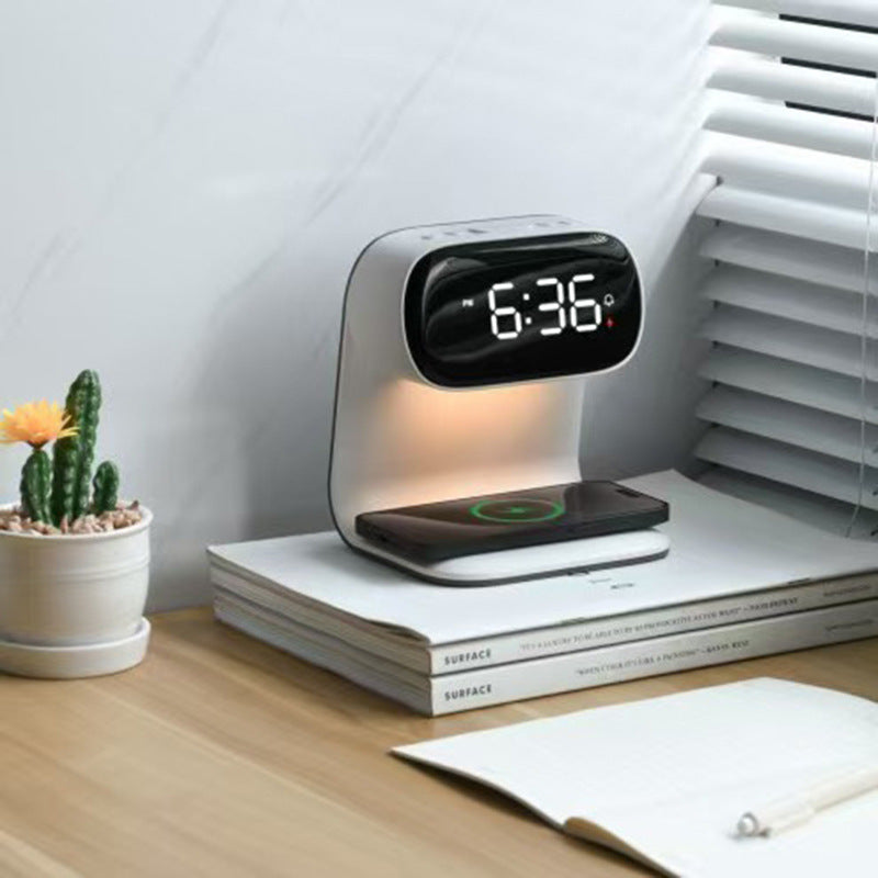 Multifunctional Electronic Alarm and Wireless Charger Clock