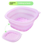 Silicone Folding Ice Tray Ice Facial Care Ice-bath Wash Basin