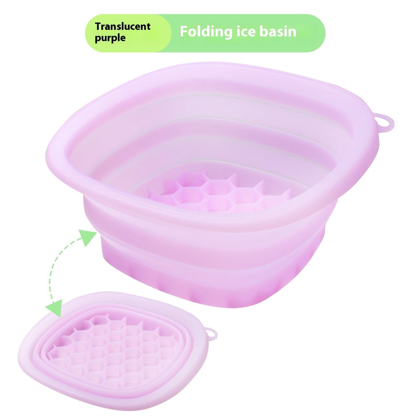 Silicone Folding Ice Tray Ice Facial Care Ice-bath Wash Basin
