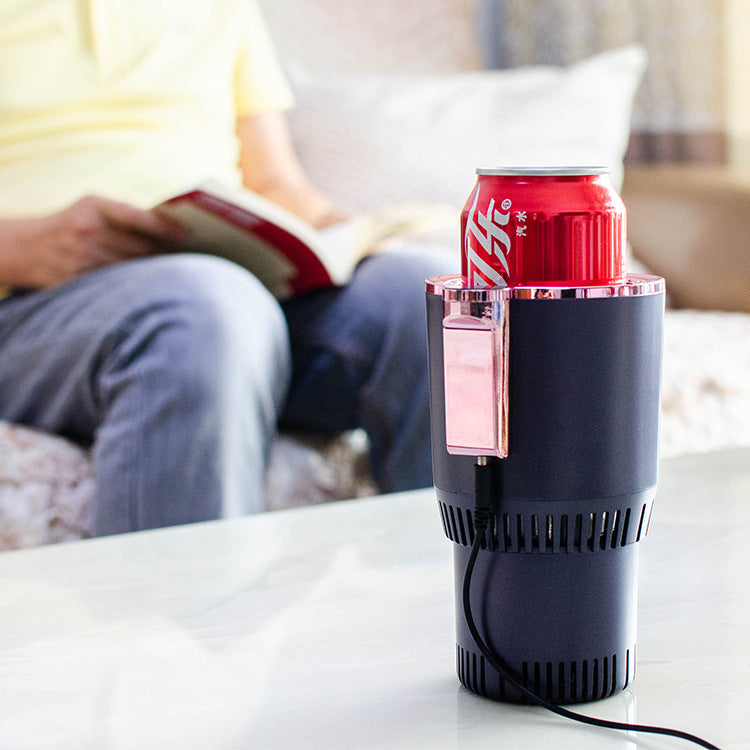 2-In-1 Car Heating/Cooling Cup Holder With Digital Temperature Display