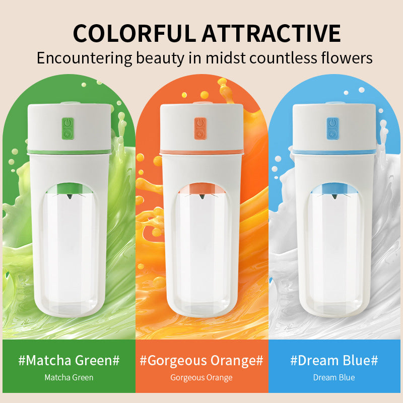 Portable USB Electric Juicer: Wireless Blender & Ice Crush Cup