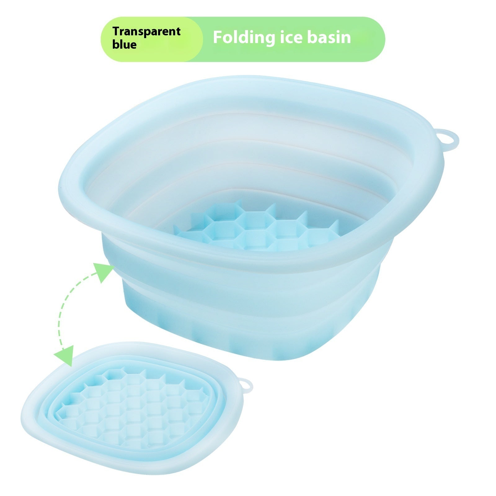 Silicone Folding Ice Tray Ice Facial Care Ice-bath Wash Basin