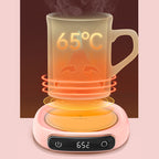 Smart Coffee Mug Warmer: Constant Temp Heating Coaster