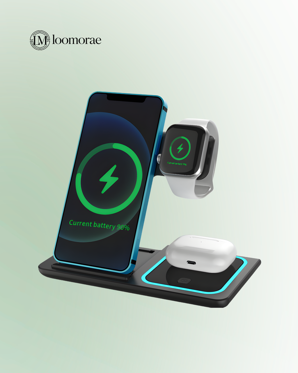 Foldable Three-in-one Wireless Charger Electrical
