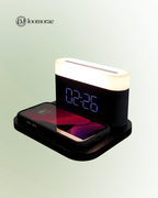 Four-in-one Table Lamp Clock & Wireless Phone Charger