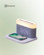 Four-in-one Table Lamp Clock & Wireless Phone Charger