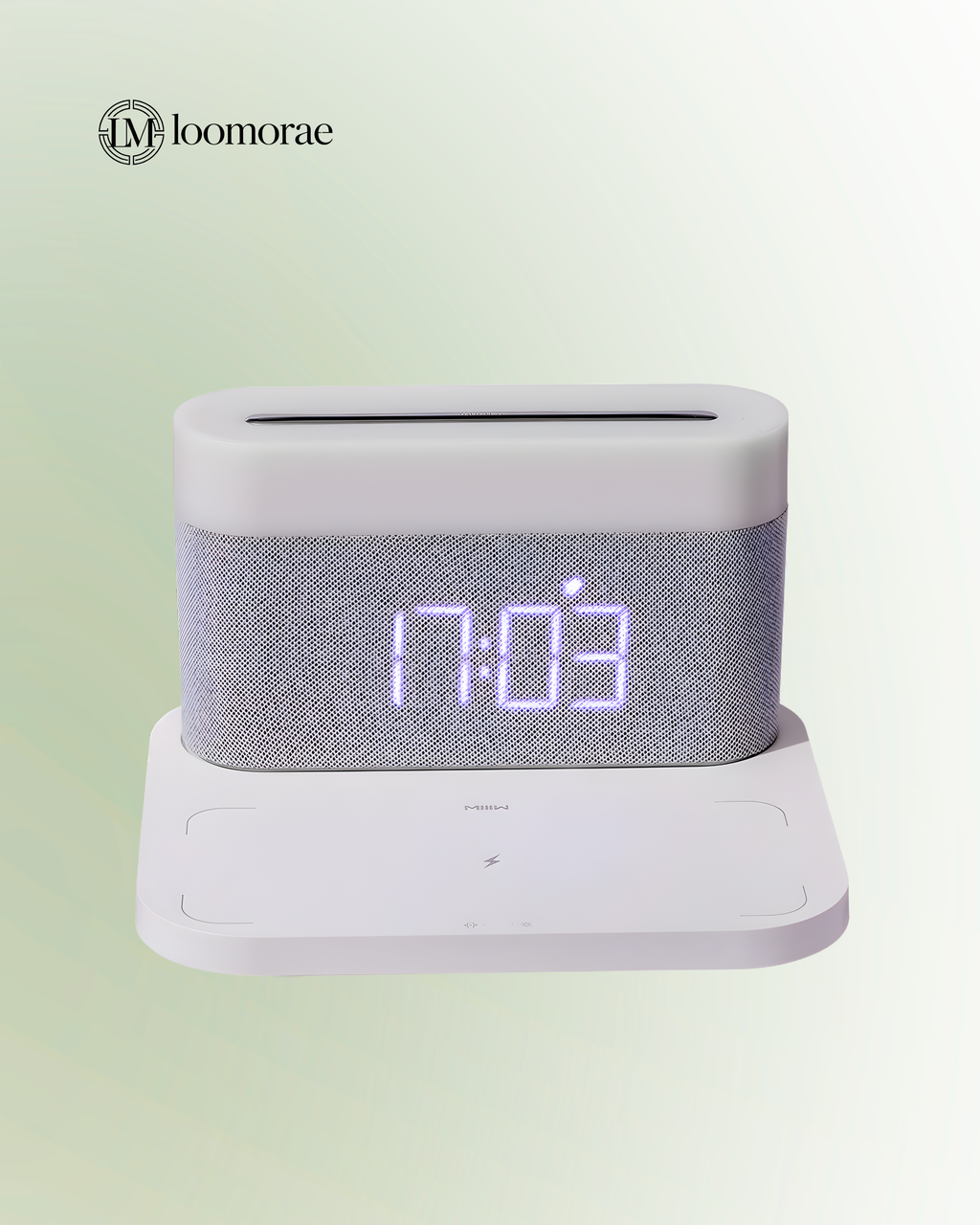 Four-in-one Table Lamp Clock & Wireless Phone Charger