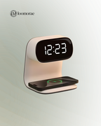 Multifunctional Electronic Alarm and Wireless Charger Clock