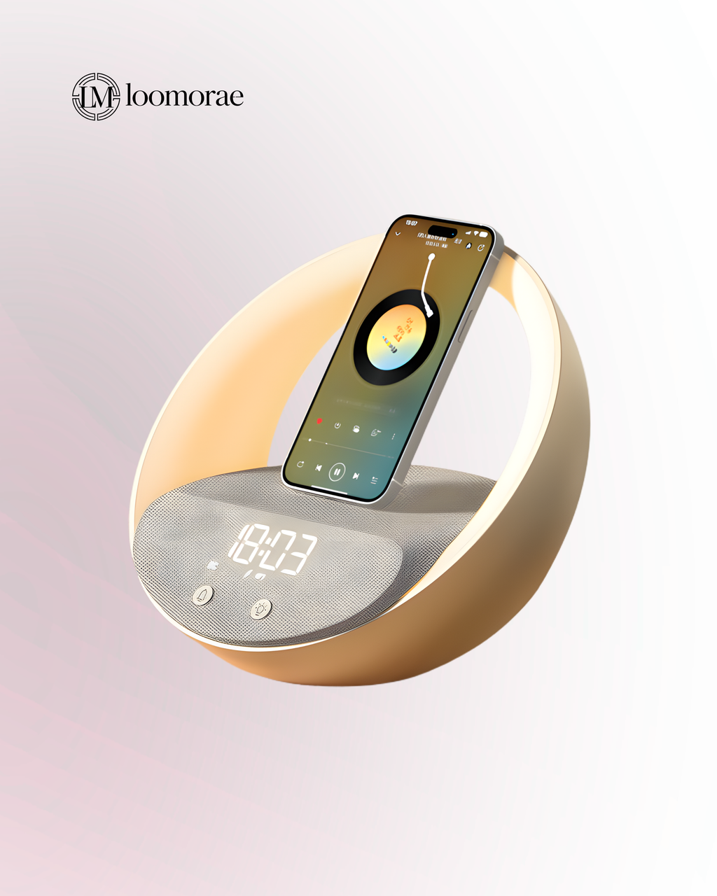 Multifunctional Wireless Charger Clock With Bluetooth Speaker