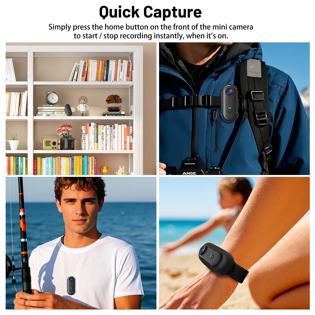 4K Mini WIFI Action Camera - IPX7 Waterproof