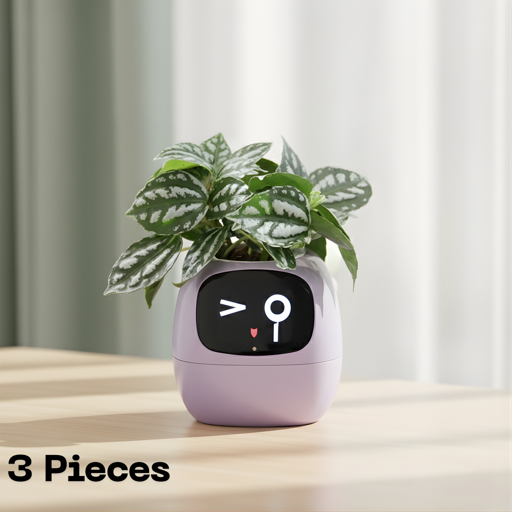 Smart AI Plant Pot : 49+ Expressions, Easy Plant Care.