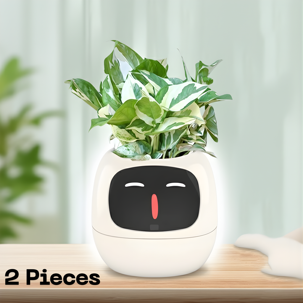 Smart AI Plant Pot : 49+ Expressions, Easy Plant Care.