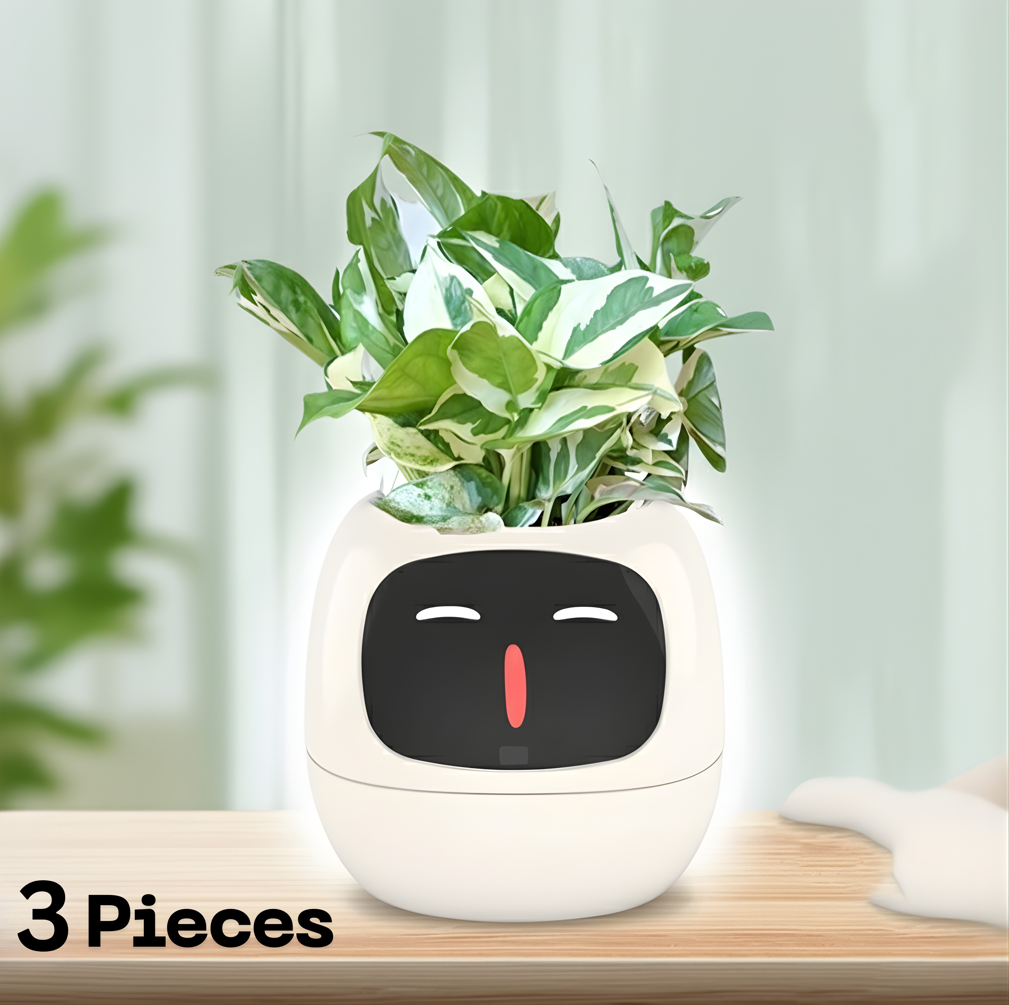 Smart AI Plant Pot : 49+ Expressions, Easy Plant Care.