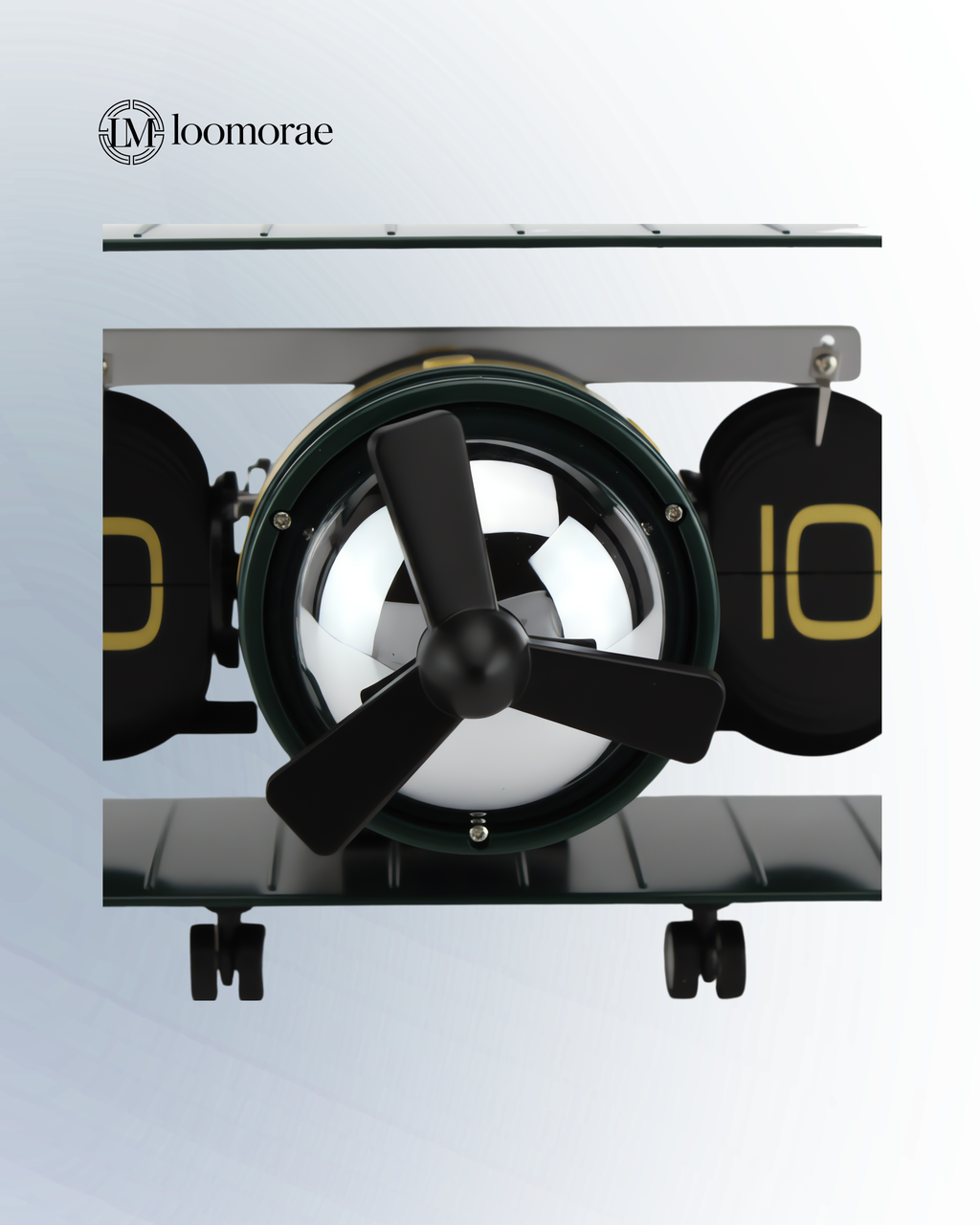 Small Scale Flop Table Clock Retro Living Room Simple Home Decoration