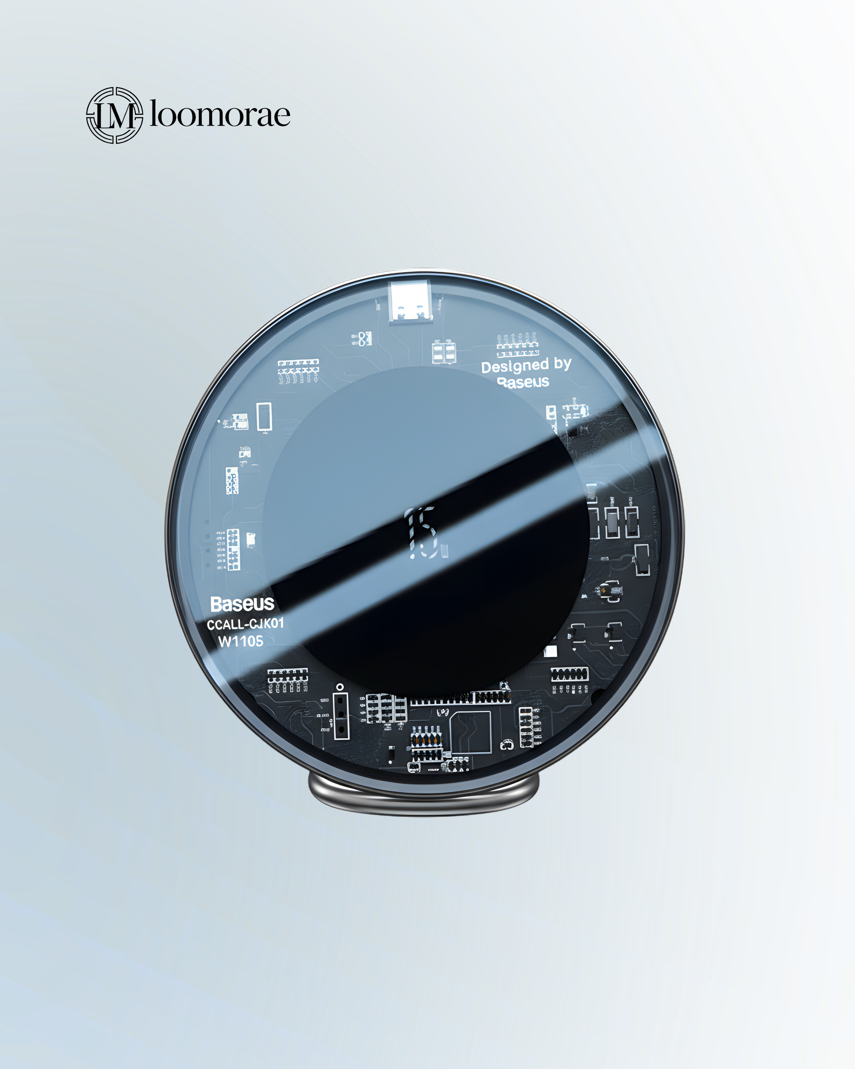 Transparent Wireless Charger Desktop Mobile Phone Fast Charge