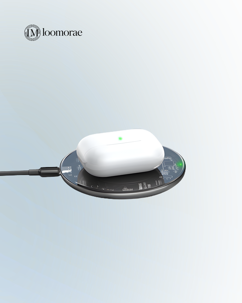 Transparent Wireless Charger Desktop Mobile Phone Fast Charge