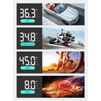 Portable Tire Inflator, Air Injector 4000mAh For Car Motorcycle Bicycle Tires Balls