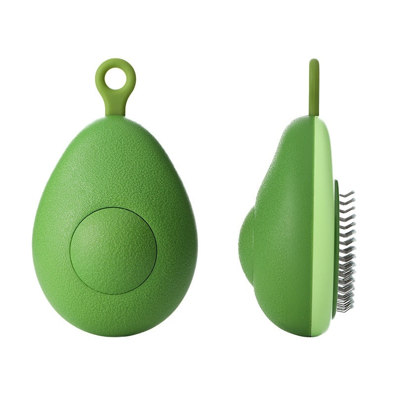 Avocado Shaped Cat/Dog Brush: Self-Cleaning Hair Grooming