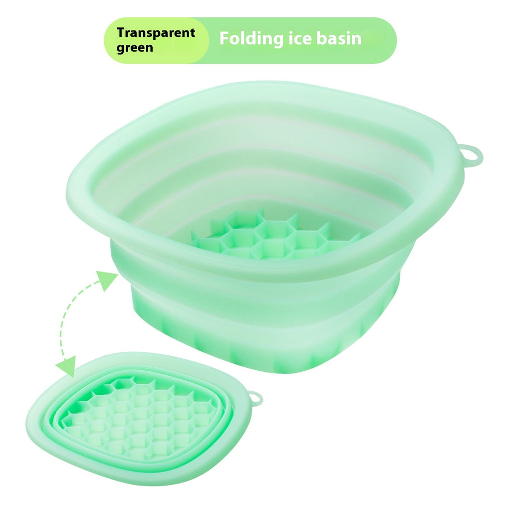 Silicone Folding Ice Tray Ice Facial Care Ice-bath Wash Basin
